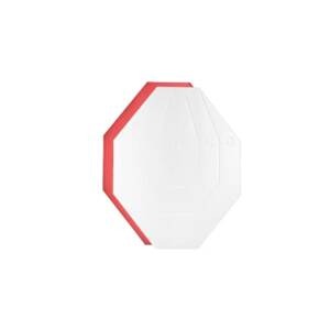 ALVO IPSC EM CARTÃO BRANCO/VERMELHO - 25 UNDS/PACK